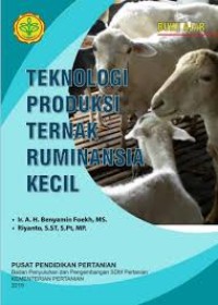 Image of BUKU AJAR TEKNOLOGI PRODUKSI TERNAK RUMINANSIA KECIL