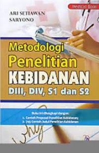 Image of METODOLOGI PENELITIAN KEBIDANAN DIII, DIV, S1 DAN S2