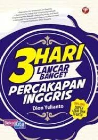 Image of 3 HARI LANCAR BANGET PERCAKAPAN INGGRIS