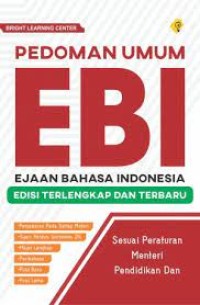 Image of PEDOMAN UMUM EBI = EJAAN BAHASA INDONESIA